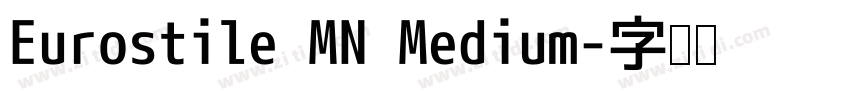 Eurostile MN Medium字体转换